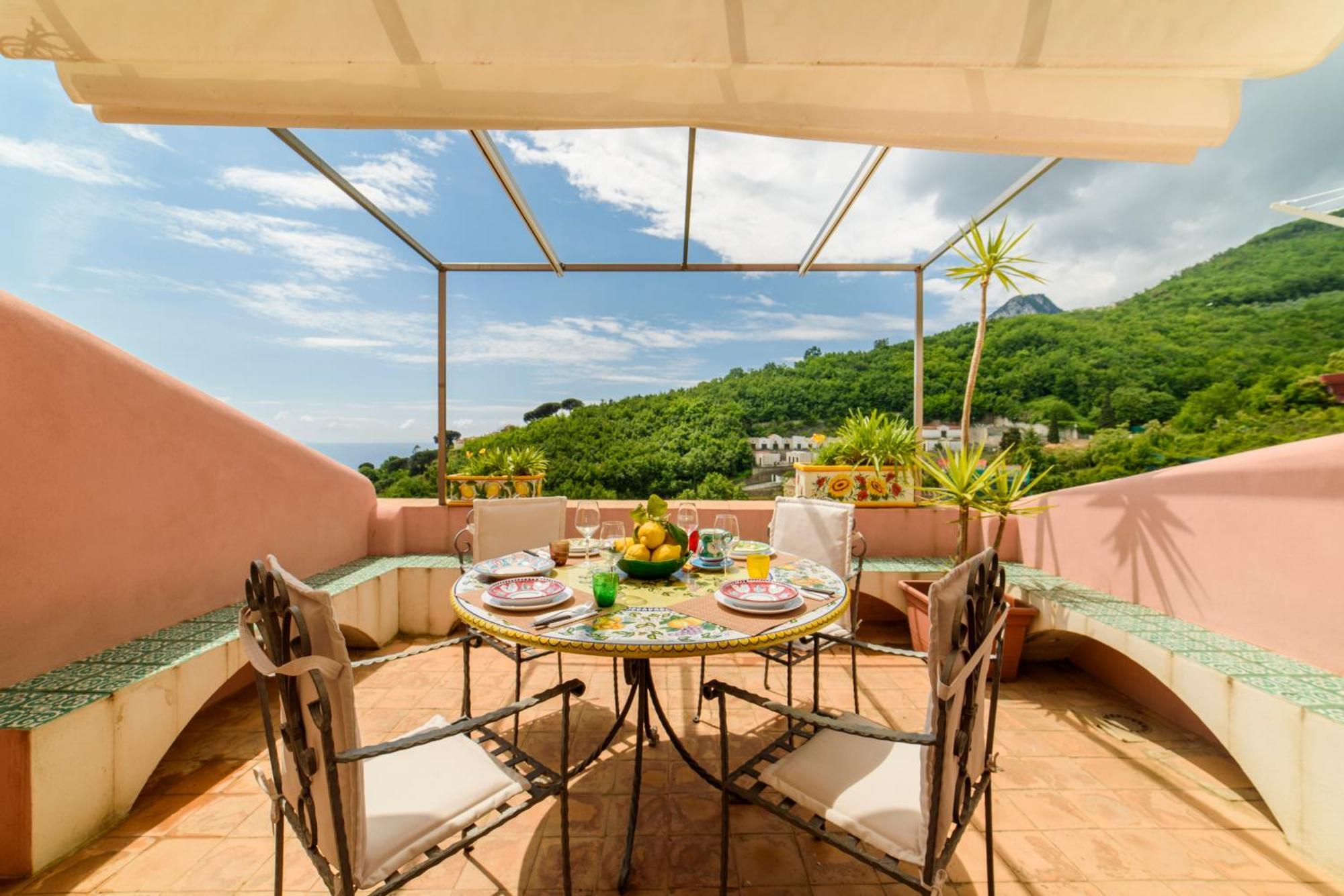 Casa Di Zia Rosaria Sea View Apartman Vietri Kültér fotó