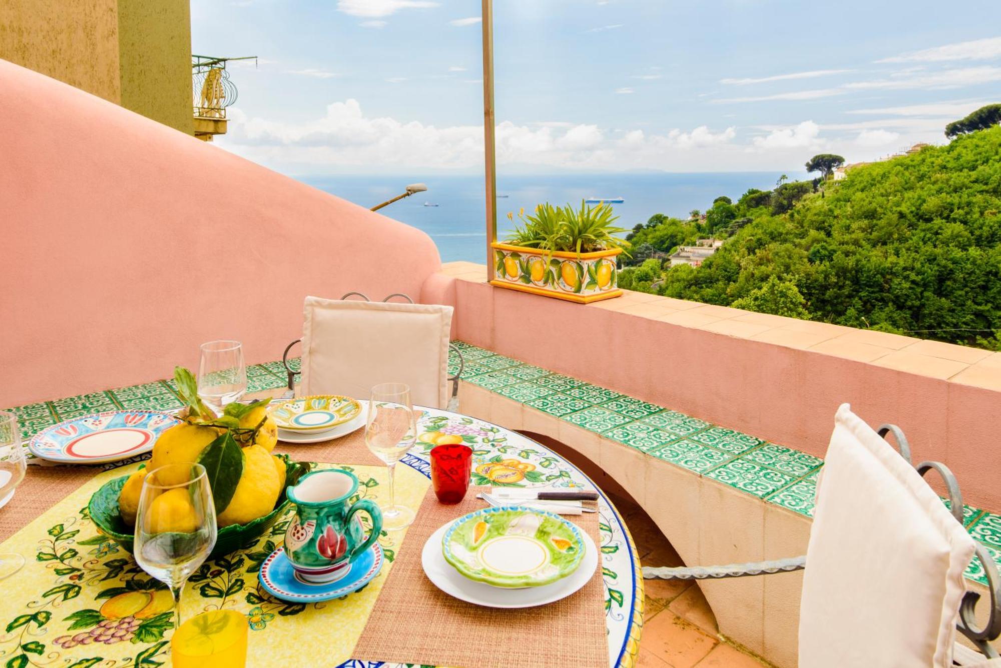Casa Di Zia Rosaria Sea View Apartman Vietri Kültér fotó